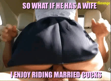 I enjoy riding married guys