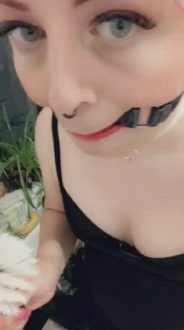 BDSM Ball Gagged Gagged Trans gif