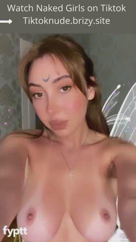 Big Tits Natural Tits Perky Petite Pretty Tanlines TikTok gif