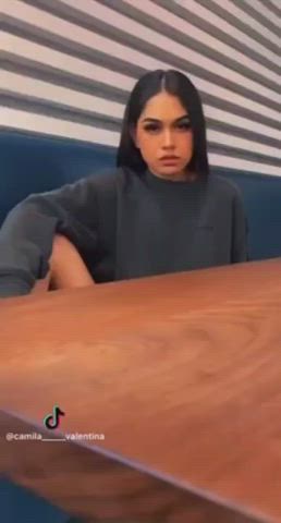 Exhibitionist Flashing Public Pussy TikTok gif