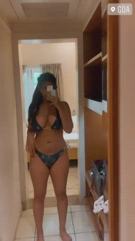 Big Tits Bikini Cleavage gif