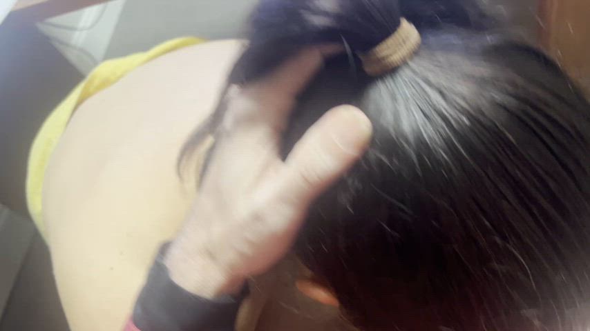 During afternoon relief - I stripped and crawled under his desk. He used me as he