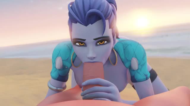 3D, Animated, Blender, Overwatch, Sound, Widowmaker, evilaudio, padafap