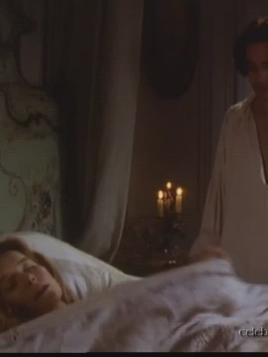 Alice krige , 40 seducing younger ewan McGregor in Scarlett and black(1993)