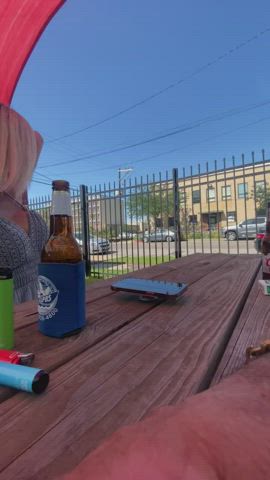 Public Bar Patio Exhibitionism GIF by hollyhotwife