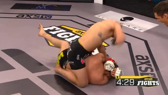 Taylor Johnson with ground and pound finish at LFA 36