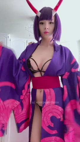 Asian Cosplay Tits gif