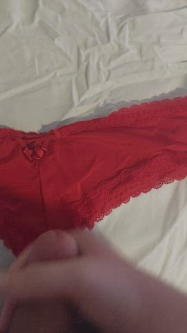 Cum in worn panty of my stepmom