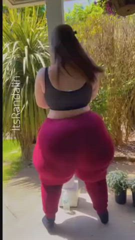 ass clapping bbw big ass booty dancing natural ssbbw teasing twerking gif