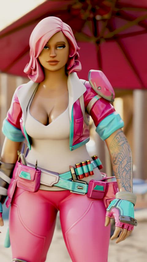 3d beach big tits fortnite gif