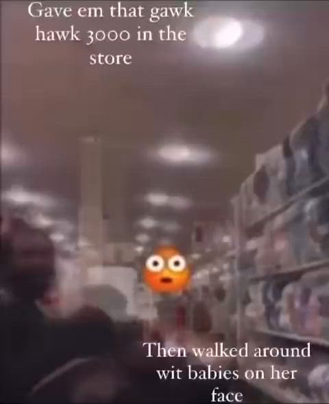 Gawk gawk 3000 in a store