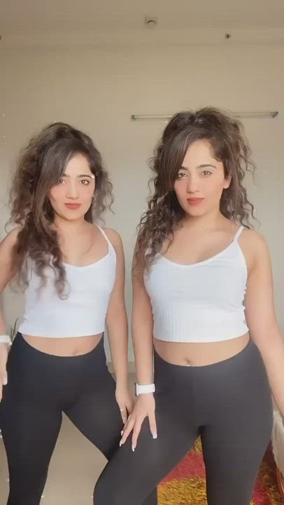 Indian TikTok Twins gif