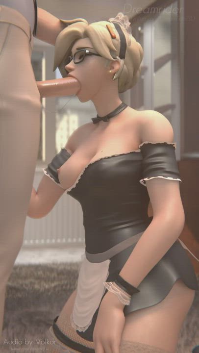 3D Animation Blowjob Hentai NSFW Overwatch Rule34 gif