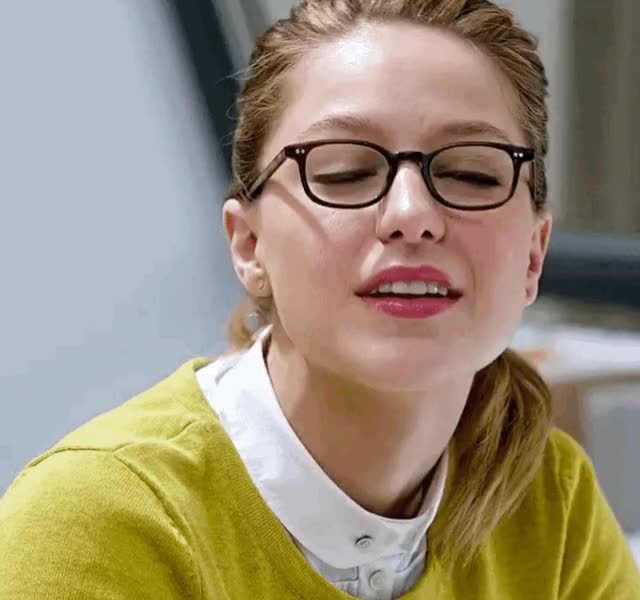 Jealous secretary Melissa Benoist is back. Looks like someone told her about your