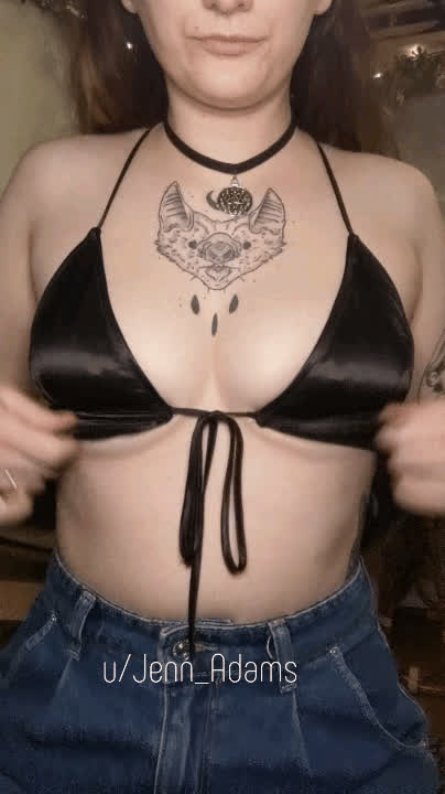 alt amateur boobs natural tits nipples tattoo goth-girls gif