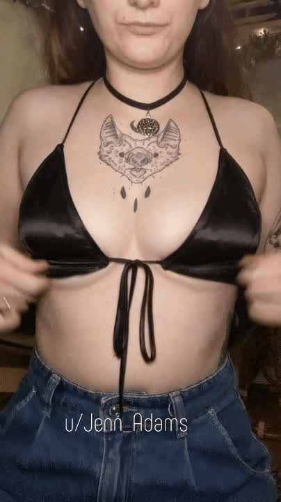 alt amateur boobs natural tits nipples tattoo goth-girls gif