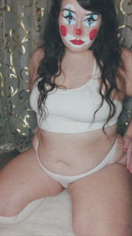 bbw belly button boobs chubby jiggling tease teasing thick tits gif