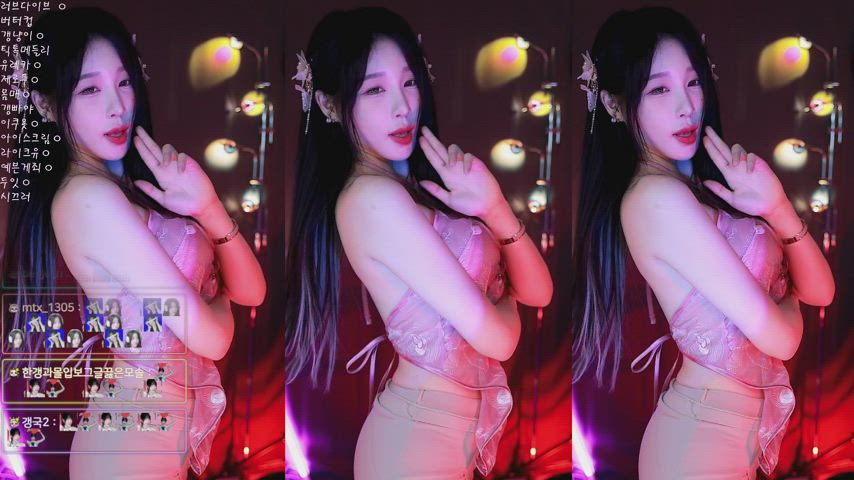 asian big tits dancing korean gif