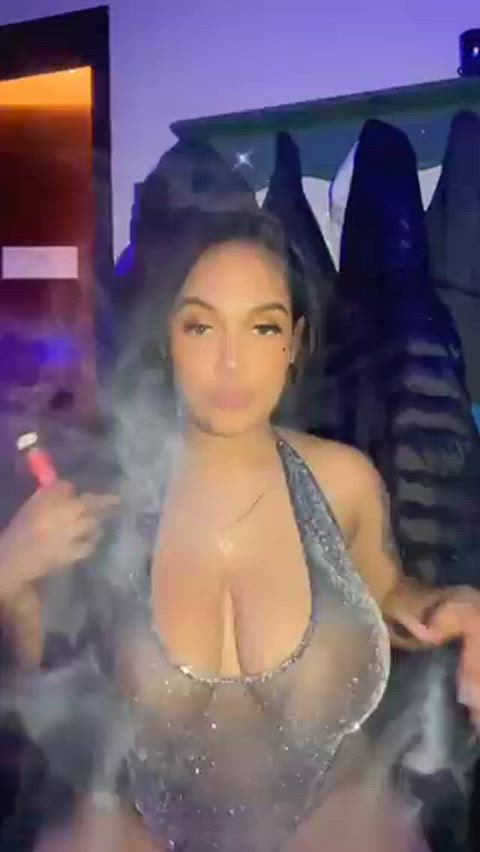 big tits latina tits gif