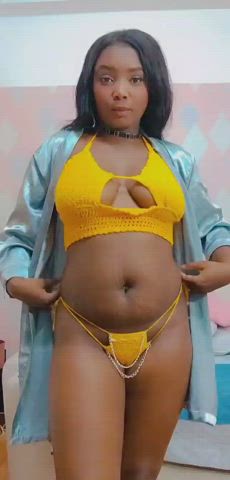 big tits curvy ebony latina lingerie natural tits pussy tits wet pussy gif