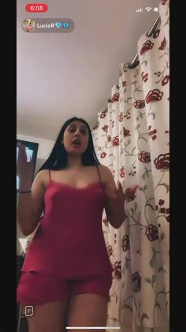 accidental nipple nipslip tiktok tits gif