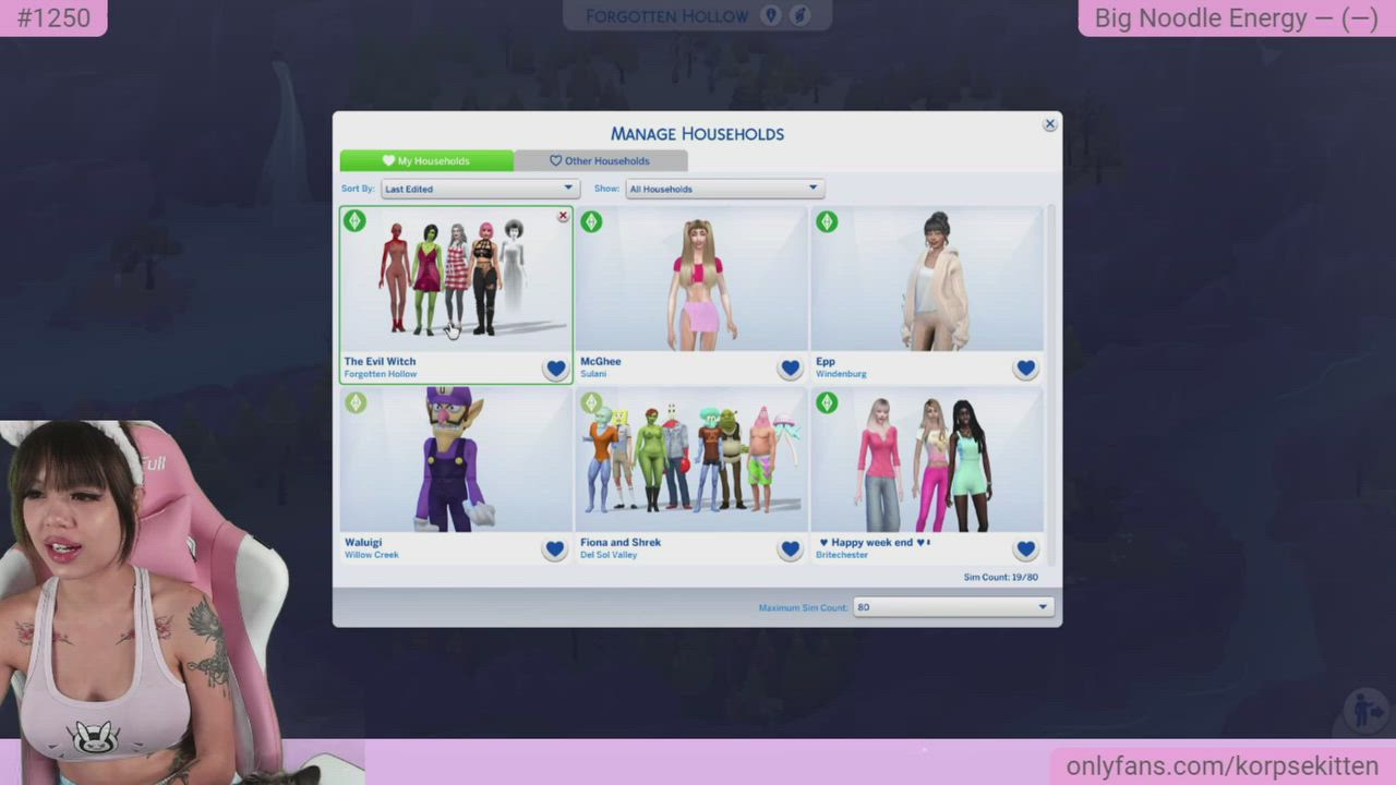 The first episode of my super weird and kinda uncomfy sims challenge is a whole ass