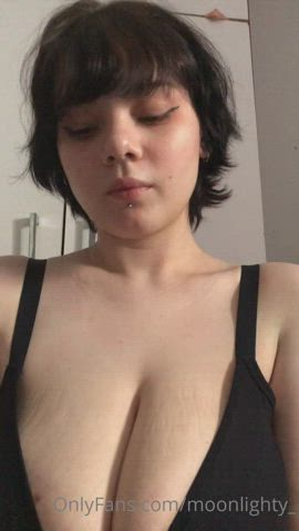 Big Tits Boobs OnlyFans Pale Pussy Pussy Spread gif