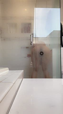 Ass Clapping NSFW Shower gif