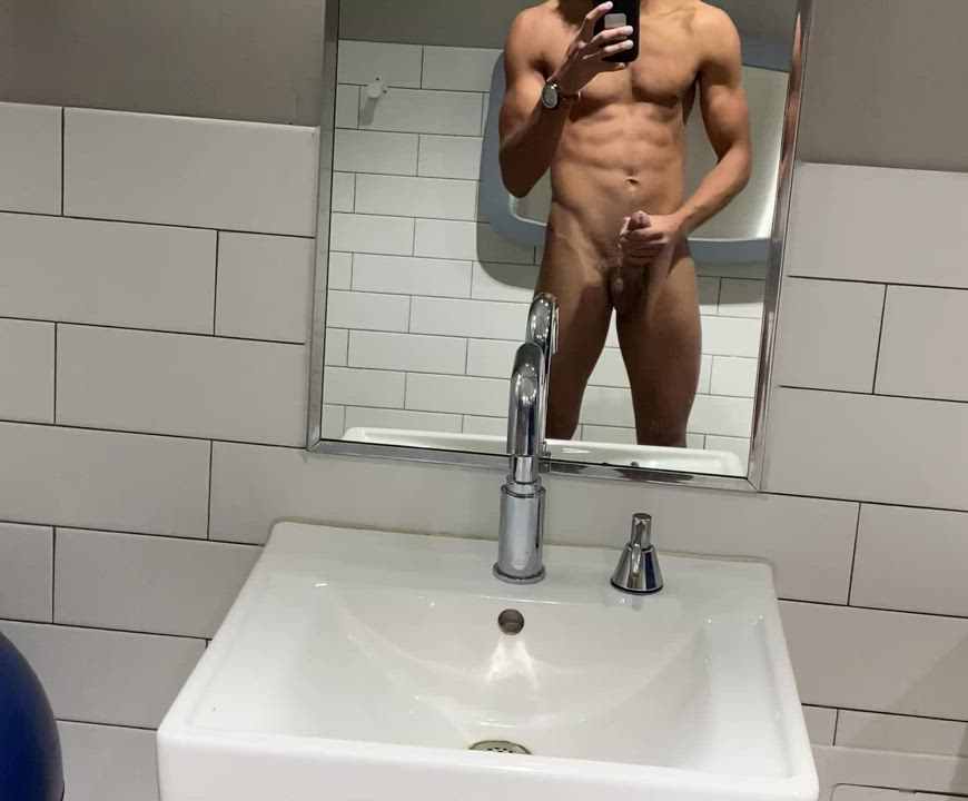 Big Dick Public Twink gif