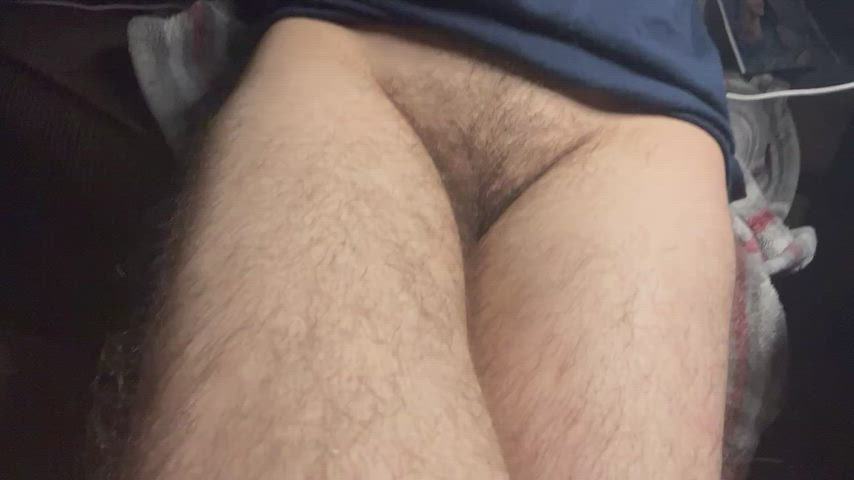 clit pump cock hairy little dick trans gif