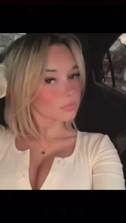 Blonde Cleavage gif