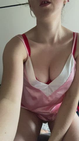 Well here's my boobs-- want a feel?