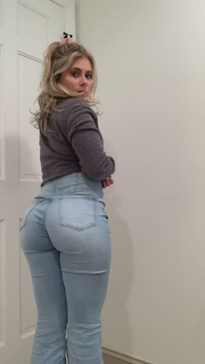 Blonde ass exposed