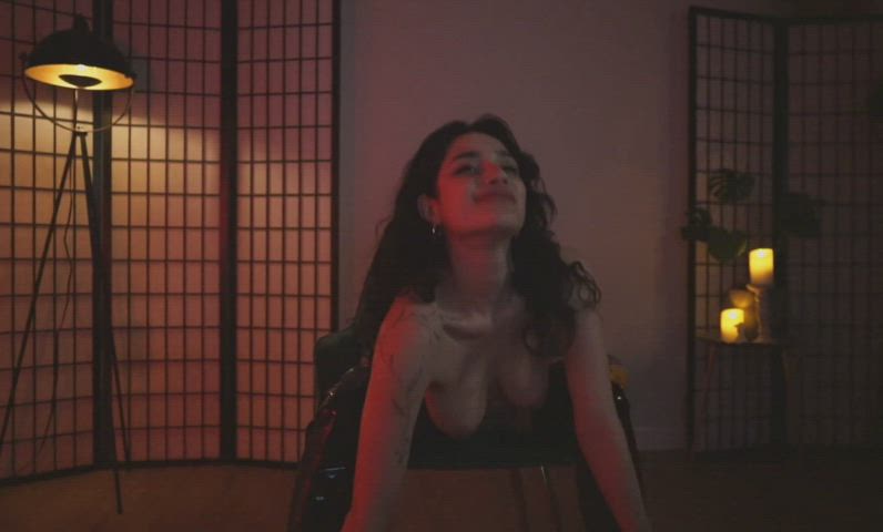 Camgirl Dancing Solo Tits gif