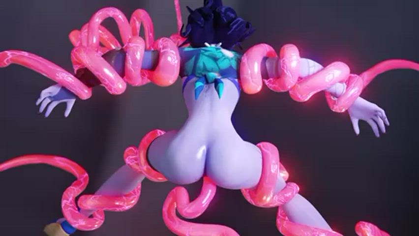 Widowmaker bound and fucked by tentacles