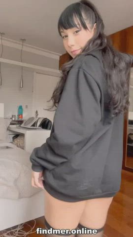 Ass BBC Blowjob Brunette Cumshot Homemade MILF POV Tits gif