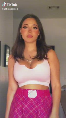 Big Tits Cleavage TikTok gif