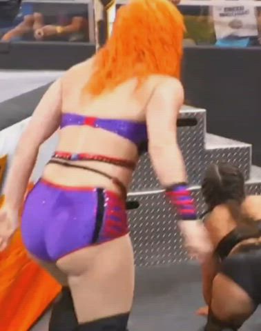big ass pawg redhead thick wrestling gif