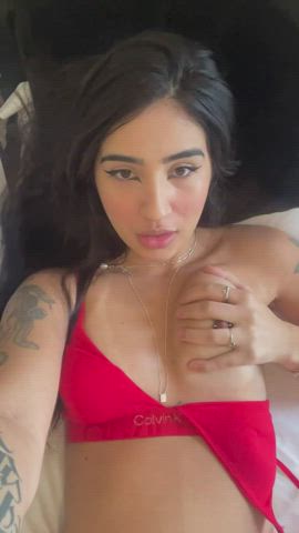 boobs natural tits tits petite tanlines gif