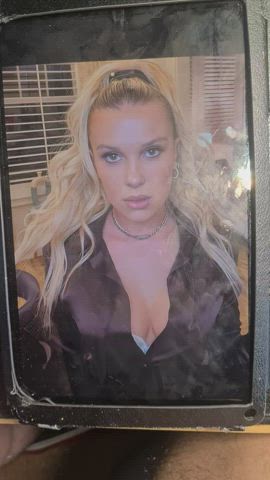 Millie Bobby Brown Cumtribute