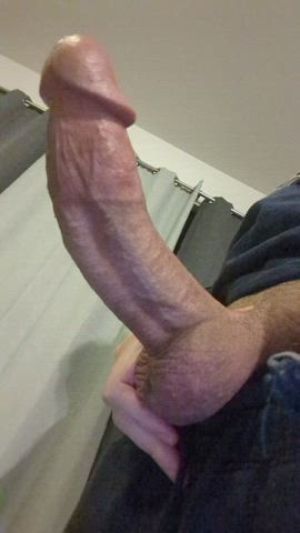 Up late tonight stroking my thick cock