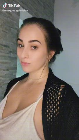 Big Tits Cleavage TikTok gif