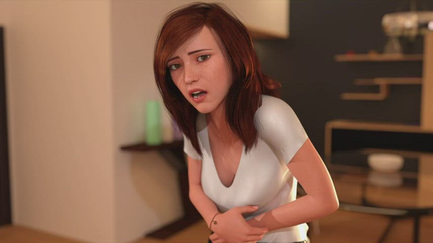 Animation Big Tits Gamer Girl gif