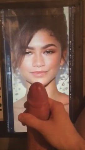 Cumshot Skinny Tribute Zendaya gif