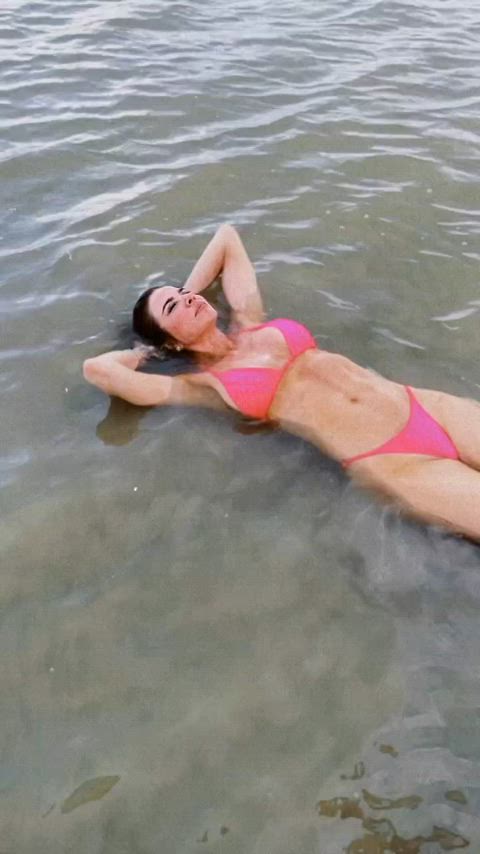 big ass big tits bikini brazilian brunette celebrity milf wet gif