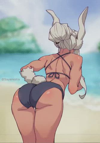 Miruko shaking her ass