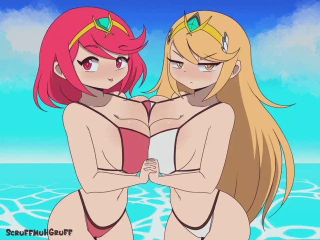 Animation Bikini Twins gif