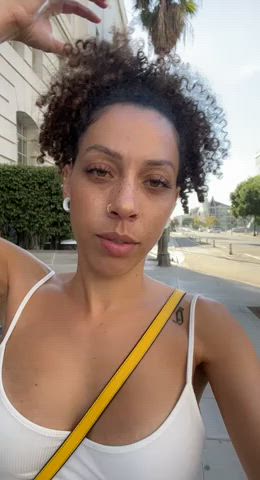 big tits curly hair freckles gif
