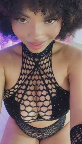 african african american big tits cute ebony fishnet tease teen gif