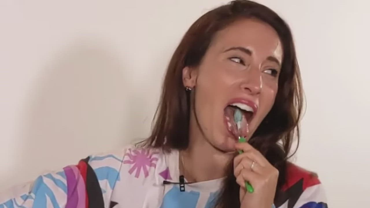 Stephanie's tongue and drooling